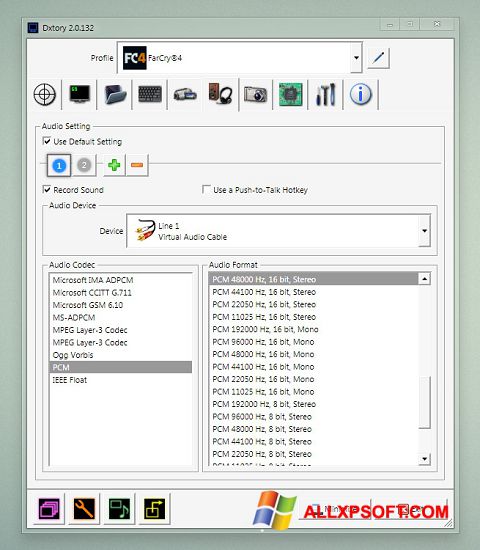 צילום מסך Dxtory Windows XP
