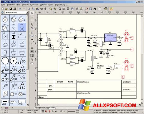 צילום מסך sPlan Windows XP