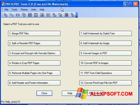 צילום מסך Pdf995 Windows XP