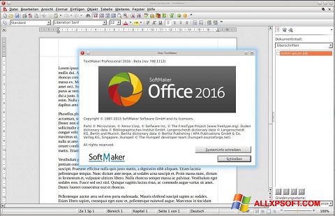צילום מסך SoftMaker Office Windows XP