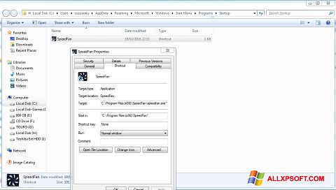 צילום מסך SpeedFan Windows XP