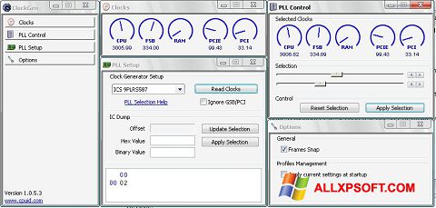 צילום מסך ClockGen Windows XP