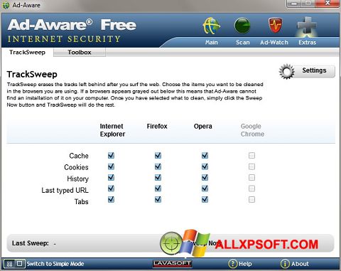 צילום מסך Ad-Aware Windows XP