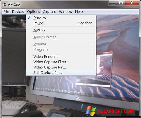 צילום מסך AMCap Windows XP