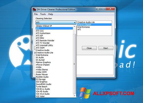 צילום מסך Driver Cleaner Windows XP