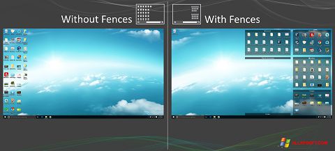 צילום מסך Fences Windows XP