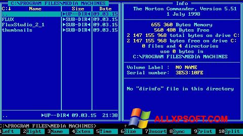 צילום מסך Norton Commander Windows XP