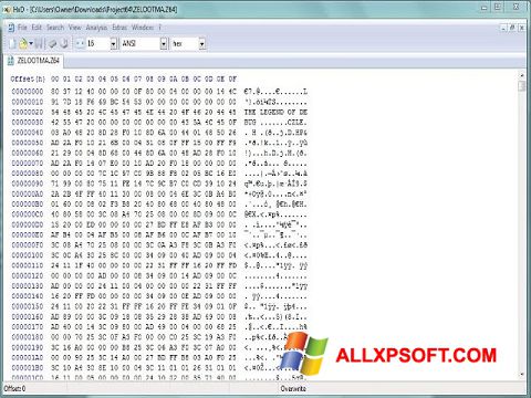 צילום מסך HxD Hex Editor Windows XP