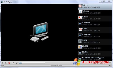 צילום מסך IP-TV Player Windows XP