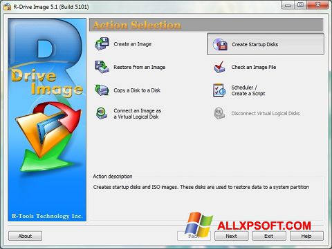 צילום מסך R-Drive Image Windows XP