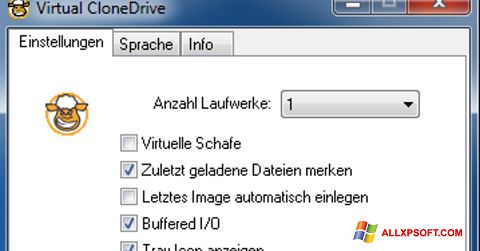 צילום מסך Virtual CloneDrive Windows XP