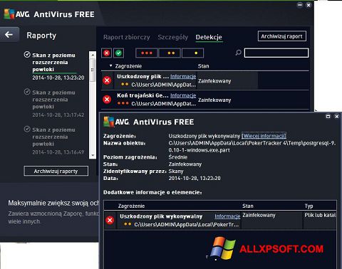 צילום מסך AVG AntiVirus Free Windows XP