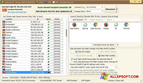 צילום מסך Hide ALL IP Windows XP