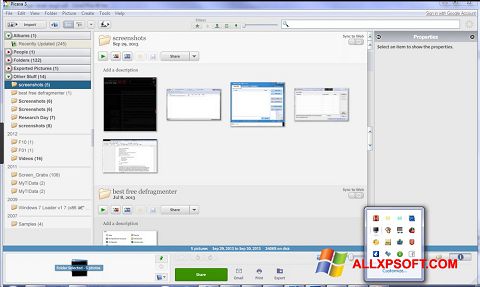 צילום מסך Picasa Windows XP