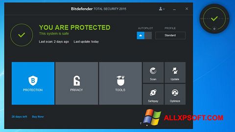 צילום מסך Bitdefender Windows XP