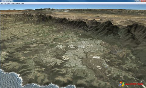 צילום מסך NASA World Wind Windows XP