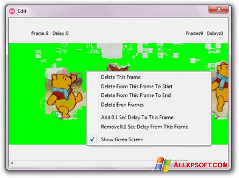 צילום מסך GifCam Windows XP
