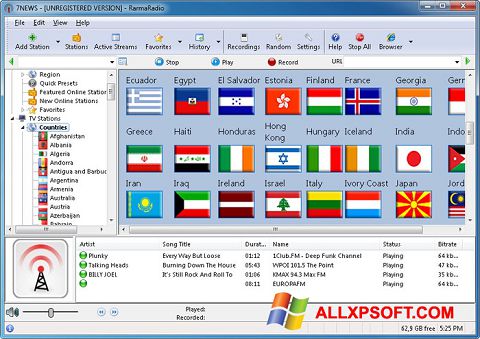 צילום מסך RarmaRadio Windows XP