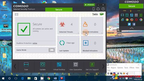 צילום מסך Comodo Internet Security Premium Windows XP