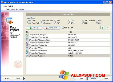 צילום מסך Firebird Windows XP
