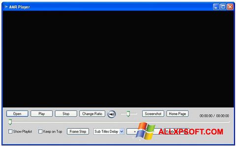 צילום מסך AMR Player Windows XP