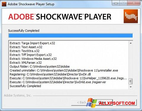 צילום מסך Shockwave Player Windows XP