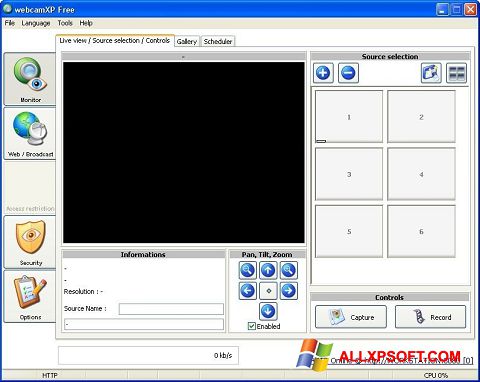צילום מסך webcamXP Windows XP