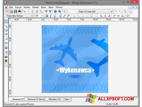 צילום מסך Nero Cover Designer Windows XP