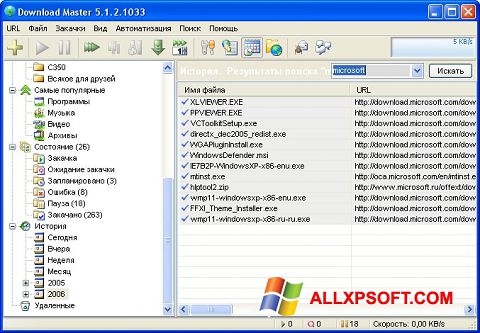 צילום מסך Download Master Windows XP