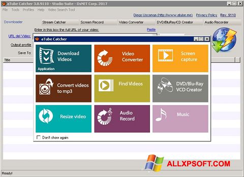 צילום מסך aTube Catcher Windows XP