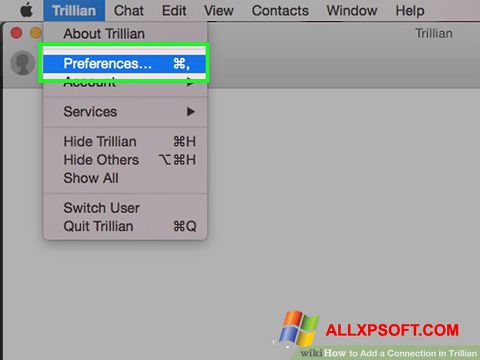 צילום מסך Trillian Windows XP