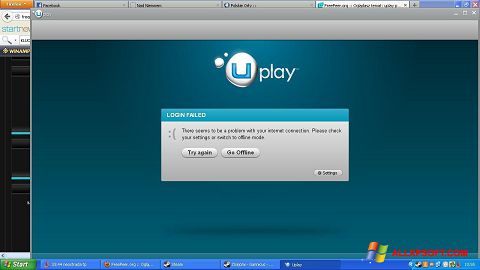 צילום מסך Uplay Windows XP