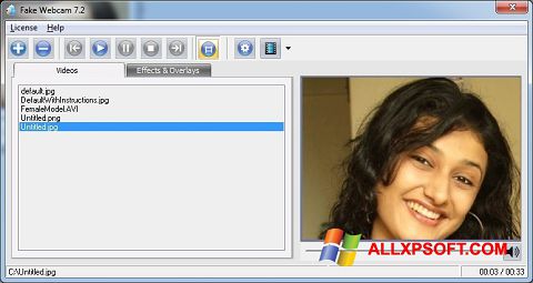 צילום מסך Fake Webcam Windows XP