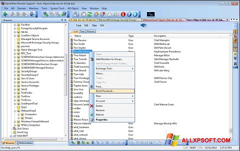 צילום מסך Remote Administration Tool Windows XP