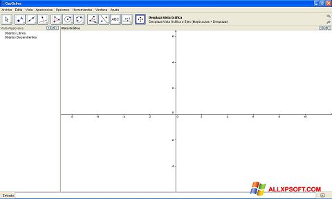 צילום מסך GeoGebra Windows XP