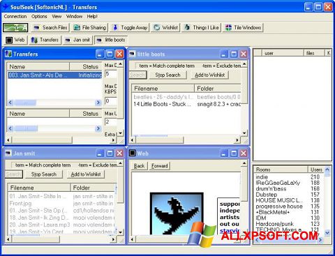 צילום מסך Soulseek Windows XP