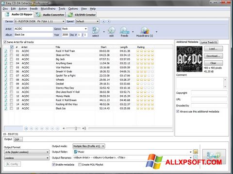 צילום מסך Easy CD-DA Extractor Windows XP
