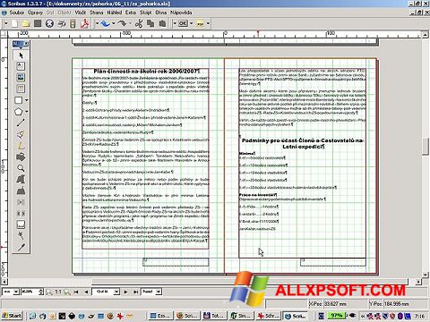 צילום מסך Scribus Windows XP