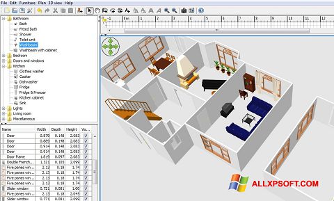 צילום מסך FloorPlan 3D Windows XP