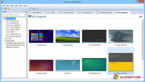 צילום מסך VMware Workstation Windows XP