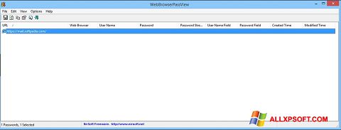 צילום מסך WebBrowserPassView Windows XP