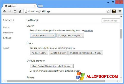 צילום מסך Chrome Cleanup Tool Windows XP
