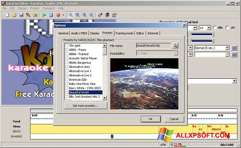 צילום מסך KaraFun Windows XP