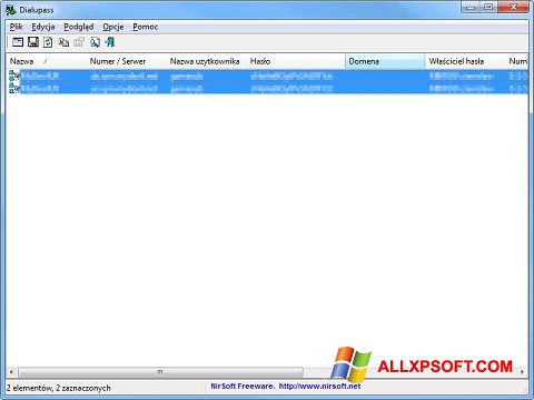 צילום מסך Dialupass Windows XP