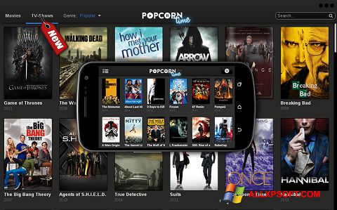 צילום מסך Popcorn Time Windows XP