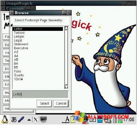 צילום מסך ImageMagick Windows XP