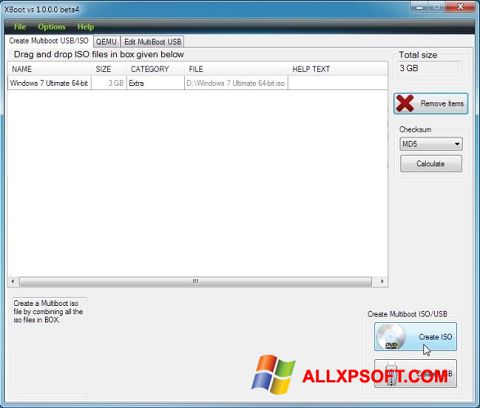 צילום מסך XBoot Windows XP