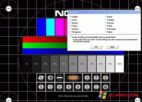 צילום מסך Nokia Monitor Test Windows XP