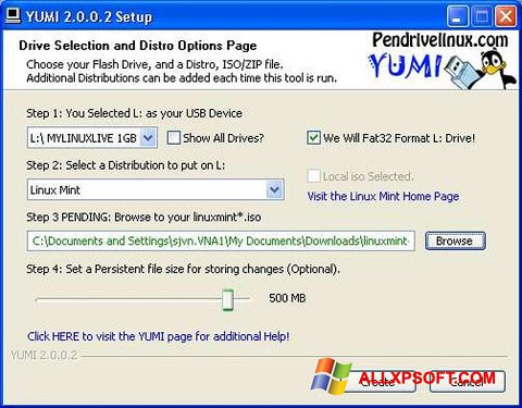 צילום מסך YUMI Windows XP